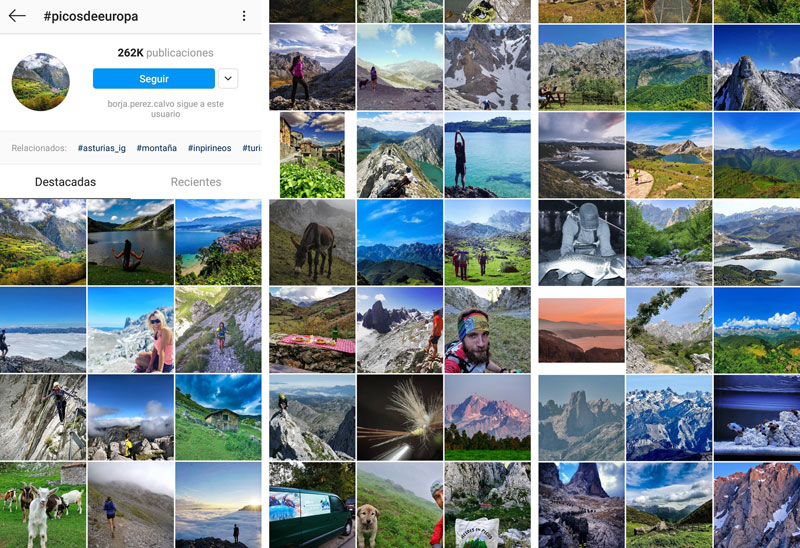 Cómo encontrar por Internet las mejores rutas de montaña para este verano: Instagram