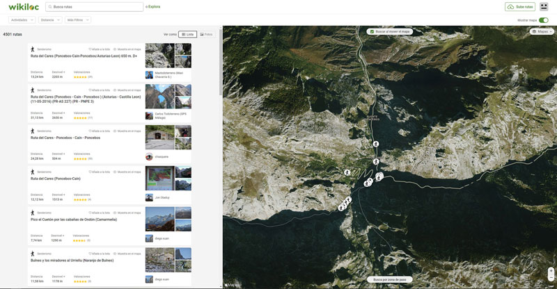 Cómo encontrar por Internet las mejores rutas de montaña para este verano: Wikiloc