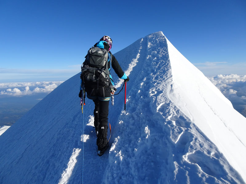 Alpinismo en el Mont Blanc